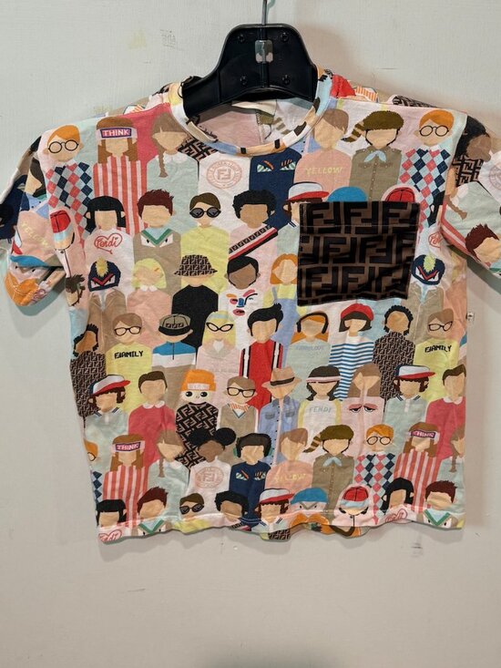 Fendi Other - Fendi Kids Shirt Short Sleeve Tee Size 8 A Authentic RARE All-Over-Print AOP